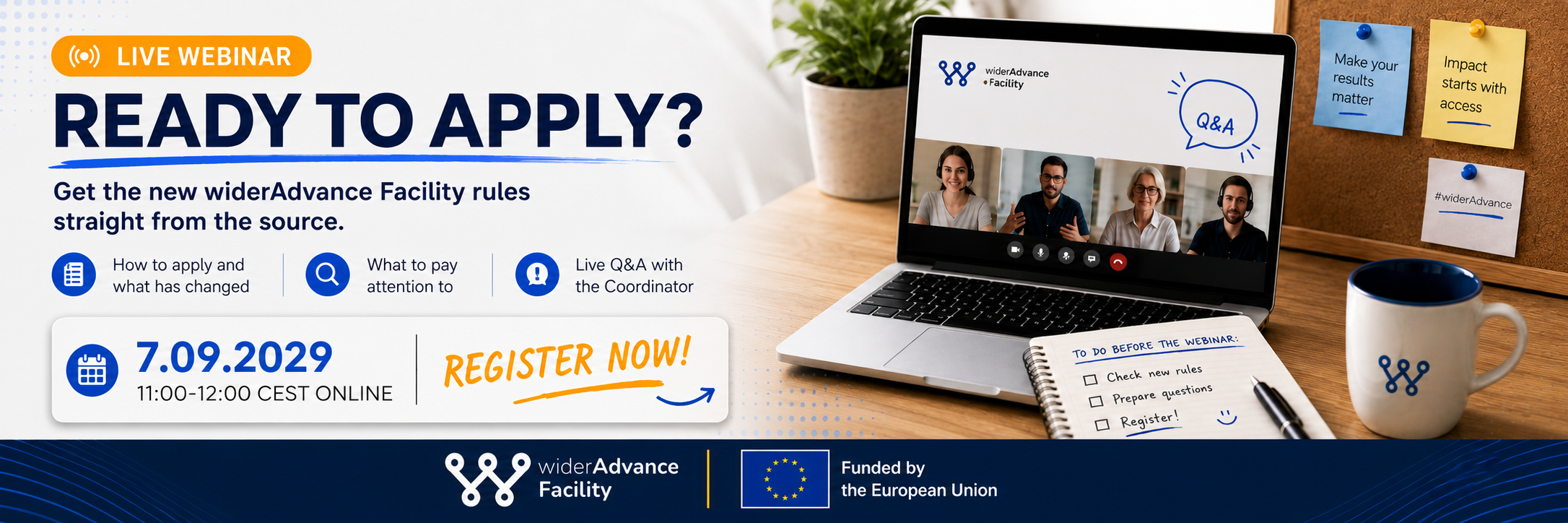 How to apply to the widerAdvance Facility